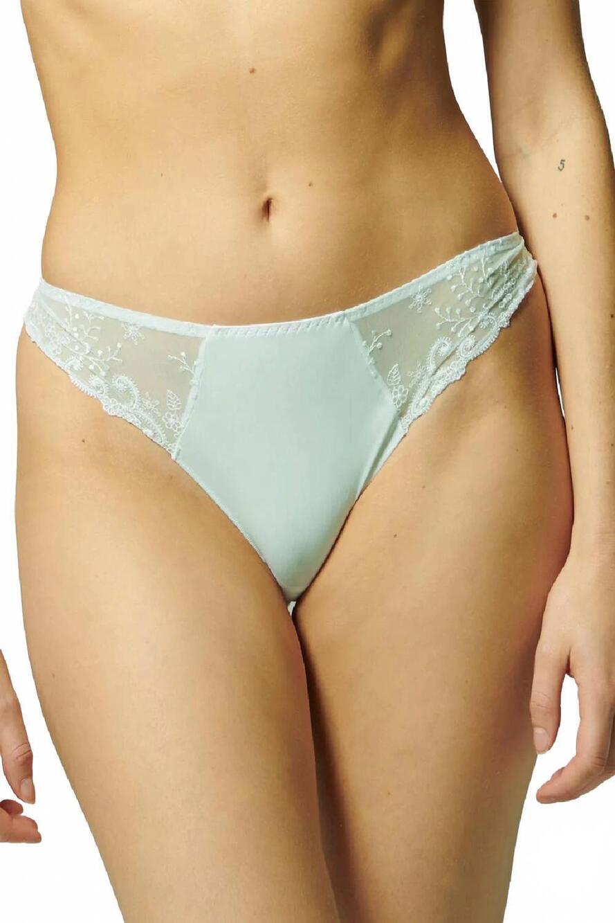 NEW SIMONE PERELE delice thong in sea green